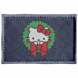 Шеврон прямоугольный Hello Kitty Merry Christmas - FATLINE Шеврон прямоугольный Hello Kitty Merry Christmas