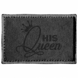 Шеврон прямокутний His Queen з короною - FATLINE Шеврон прямокутний His Queen з короною