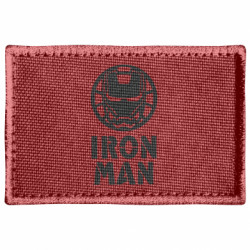 Шеврон прямоугольный Iron man text - FATLINE Шеврон прямоугольный Iron man text