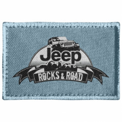 Шеврон прямоугольный Jeep rocks - FATLINE Шеврон прямоугольный Jeep rocks