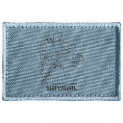 Шеврон прямоугольный Карта Мариуполь - FATLINE Шеврон прямоугольный Карта Мариуполь