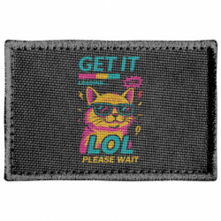 Шеврон прямоугольный Кот в режиме вайбу - FATLINE Шеврон прямоугольный Кот в режиме вайбу