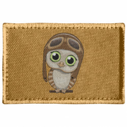 Шеврон прямоугольный Little cute owl - FATLINE Шеврон прямоугольный Little cute owl