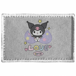 Шеврон прямоугольный Love Cute Kuromi - FATLINE Шеврон прямоугольный Love Cute Kuromi