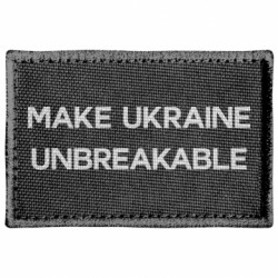 Шеврон прямокутний MAKE UKRAINE UNBREAKABLE - FATLINE Шеврон прямокутний MAKE UKRAINE UNBREAKABLE