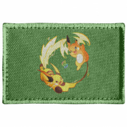 Шеврон прямокутний Mega Raichu