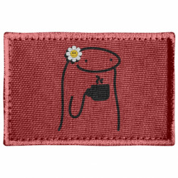 Шеврон прямоугольный мемы кофе