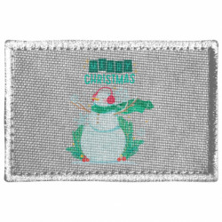 Шеврон прямоугольный Merry Christmas, Веселых Праздников - Новогодний Снеговик - FATLINE Шеврон прямоугольный Merry Christmas, Веселых Праздников - Новогодний Снеговик