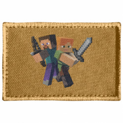 Шеврон прямоугольный Minecraft Fan Art - FATLINE Шеврон прямоугольный Minecraft Fan Art