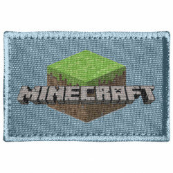 Шеврон прямоугольный Minecraft Land - FATLINE Шеврон прямоугольный Minecraft Land