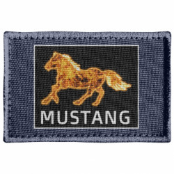 Шеврон прямоугольный Mustang Firely - FATLINE Шеврон прямоугольный Mustang Firely