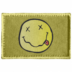 Шеврон прямоугольный Nirvana Logo 3D