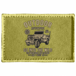 Шеврон прямоугольный Outdoor Adventure Jeep - FATLINE Шеврон прямоугольный Outdoor Adventure Jeep