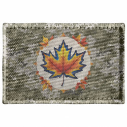 Шеврон прямоугольный Патриотический кленовый лист - FATLINE Шеврон прямоугольный Патриотический кленовый лист