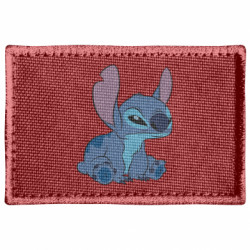 Шеврон прямоугольный Подозрительный Стич - FATLINE Шеврон прямоугольный Подозрительный Стич