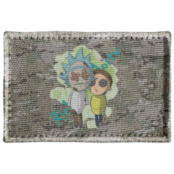Шеврон прямоугольный Rick and Morty voodoo doll - FATLINE Шеврон прямоугольный Rick and Morty voodoo doll