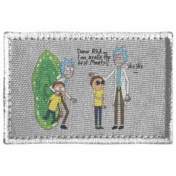 Шеврон прямоугольный Рик и Морти. Не лучшее время - FATLINE Шеврон прямоугольный Рик и Морти. Не лучшее время