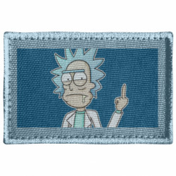 Шеврон прямоугольный Рик показывает средний, палец - FATLINE Шеврон прямоугольный Рик показывает средний, палец