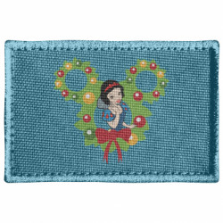 Шеврон прямокутний Різдвяна Білосніжка