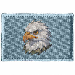 Шеврон прямоугольный Серьезный благородный орел - FATLINE Шеврон прямоугольный Серьезный благородный орел