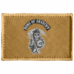 Шеврон прямоугольный Сыны Анархии цвета - FATLINE Шеврон прямоугольный Сыны Анархии цвета