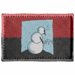Шеврон прямоугольный Snowman. It's Cold! - FATLINE Шеврон прямоугольный Snowman. It's Cold!