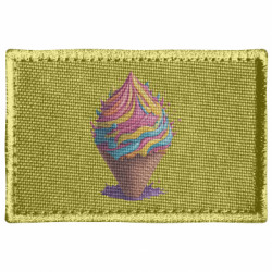 Шеврон прямоугольный Сладкое мороженое - FATLINE Шеврон прямоугольный Сладкое мороженое