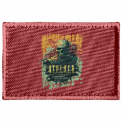 Шеврон прямокутний Сталкер. Зниклий у Зоні. Фан арт