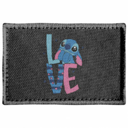 Шеврон прямоугольный Стич Love - FATLINE Шеврон прямоугольный Стич Love