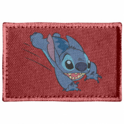 Шеврон прямоугольный Стич прыгает - FATLINE Шеврон прямоугольный Стич прыгает