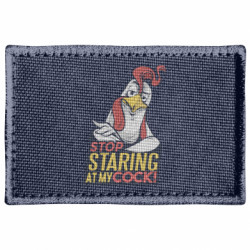 Шеврон прямоугольный Stop Staring at My cock - FATLINE Шеврон прямоугольный Stop Staring at My cock