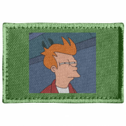 Шеврон прямокутний Suspicious Fry - FATLINE Шеврон прямокутний Suspicious Fry