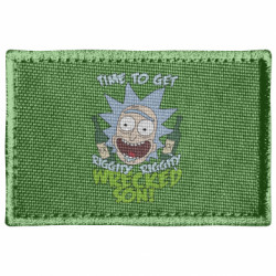 Шеврон прямоугольный Time to get riggity wrecked son - FATLINE Шеврон прямоугольный Time to get riggity wrecked son