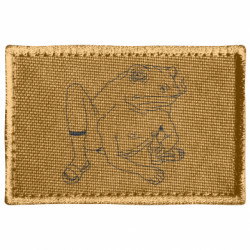 Шеврон прямоугольный Toad with human hands - FATLINE Шеврон прямоугольный Toad with human hands