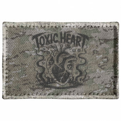 Шеврон прямоугольный ТОКСИЧЕСКОЕ СЕРДЦЕ - FATLINE Шеврон прямоугольный ТОКСИЧЕСКОЕ СЕРДЦЕ