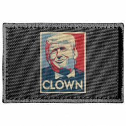 Шеврон прямоугольный Trump old clown