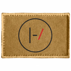 Шеврон прямокутний Twenty One Pilots Logotype - FATLINE Шеврон прямокутний Twenty One Pilots Logotype