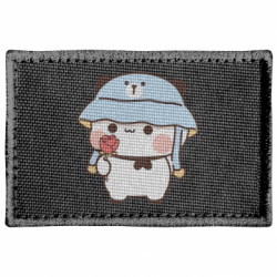 Шеврон прямоугольный Мишка с цветочком - FATLINE Шеврон прямоугольный Мишка с цветочком