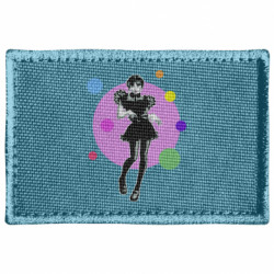 Шеврон прямоугольный Венсдей Аддамс - FATLINE Шеврон прямоугольный Венсдей Аддамс