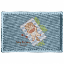 Шеврон прямокутний Відпочинок із засмаглою забавною конячкою - FATLINE Шеврон прямокутний Відпочинок із засмаглою забавною конячкою