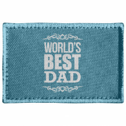 Шеврон прямоугольный World's Best Dad - FATLINE Шеврон прямоугольный World's Best Dad