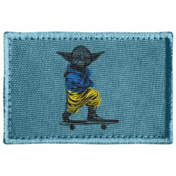 Шеврон прямоугольный Йода на скейте - FATLINE Шеврон прямоугольный Йода на скейте