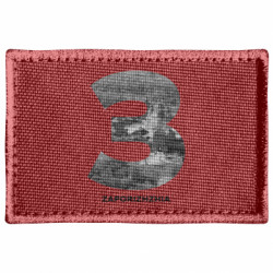 Шеврон прямоугольный Zaporizhzhia Black & White - FATLINE Шеврон прямоугольный Zaporizhzhia Black & White