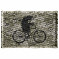 Шеврон прямокутний Їжачок на велосипеді - FATLINE Шеврон прямокутний Їжачок на велосипеді