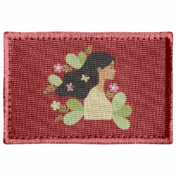 Шеврон прямоугольный Женщина Портрет Лето - FATLINE Шеврон прямоугольный Женщина Портрет Лето