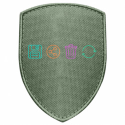 Шеврон щит Цифровая Самсара: Сохранить - Поделиться - Удалить - Повторить - FATLINE Шеврон щит Цифровая Самсара: Сохранить - Поделиться - Удалить - Повторить