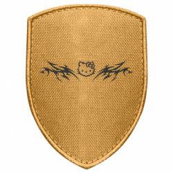 Шеврон щит Hello Kitty tatto - FATLINE Шеврон щит Hello Kitty tatto