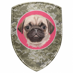 Шеврон щит Мопс - FATLINE Шеврон щит Мопс