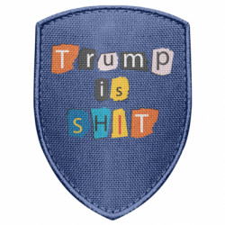 Шеврон щит Trump is shit