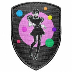 Шеврон щит Венсдей Аддамс денс - FATLINE Шеврон щит Венсдей Аддамс денс